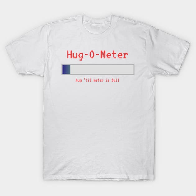 Running Empty Hug-O-Meter T-Shirt by bluerockproducts